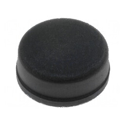 Picioruş autoadeziv negru din gumă 11mm x 10,5mm x 5mm | Electronic-mag.ro | Componente Electronice