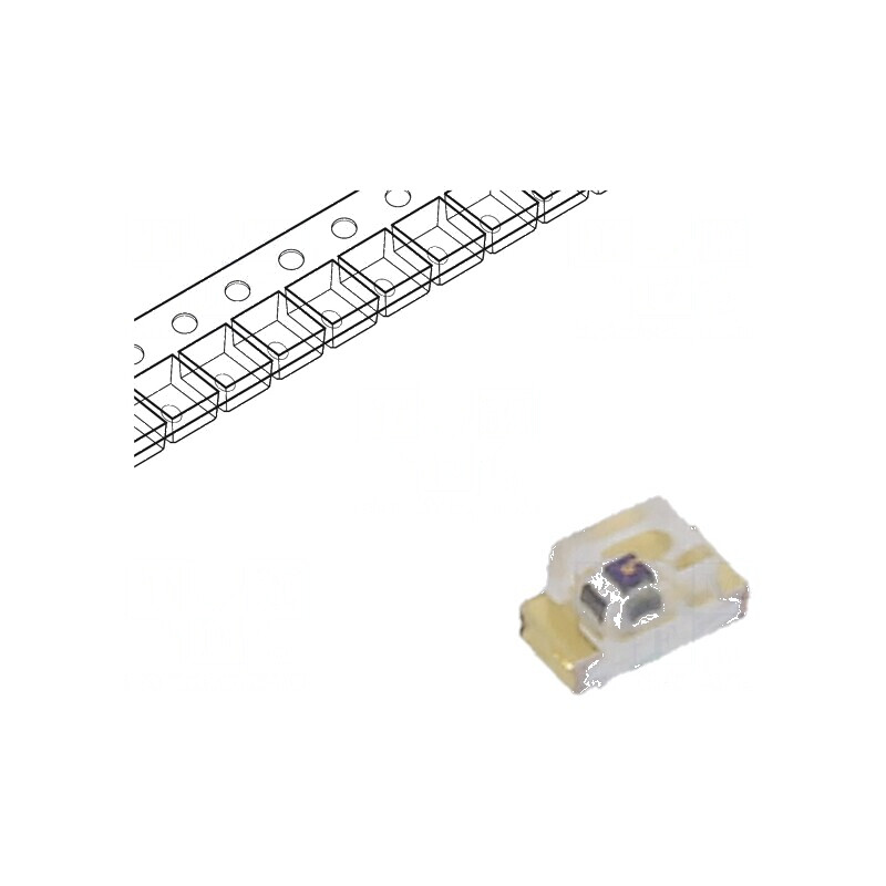 Emițător IR 1608 transparent 150° 940nm SMD 65mA | Electronic-mag.ro | Componente Electronice