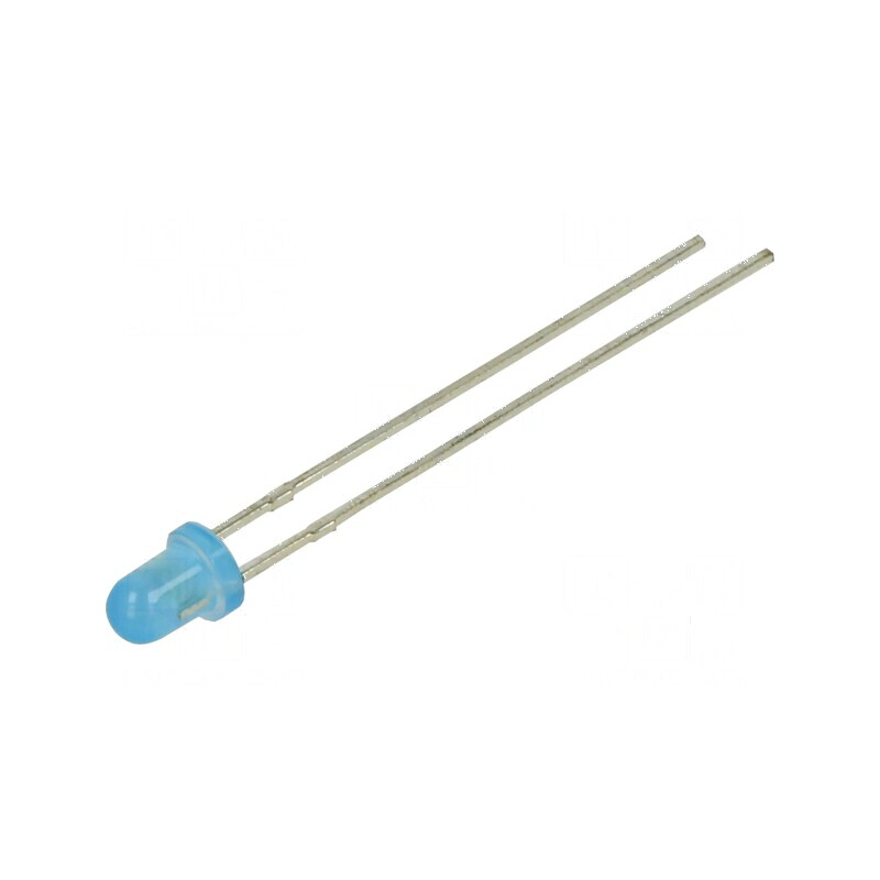 LED 3mm Albastru 1300mcd 60° Convex | Electronic-mag.ro | Componente Electronice