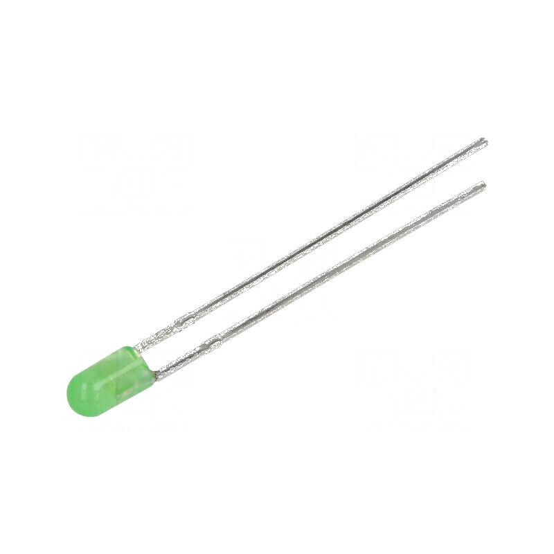 LED verde 3mm 3800mcd 60° convex | Electronic-mag.ro | Componente Electronice