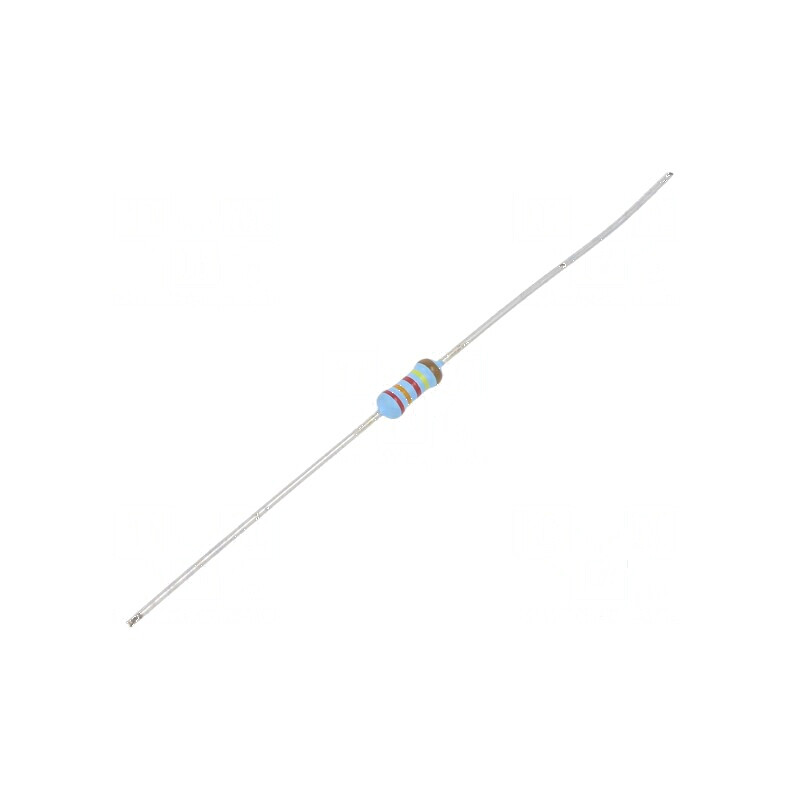 Rezistor thin film THT 2,32MΩ 600mW ±1% Ø2,5x6,5mm 50ppm/°C | Electronic-mag.ro | Componente Electronice