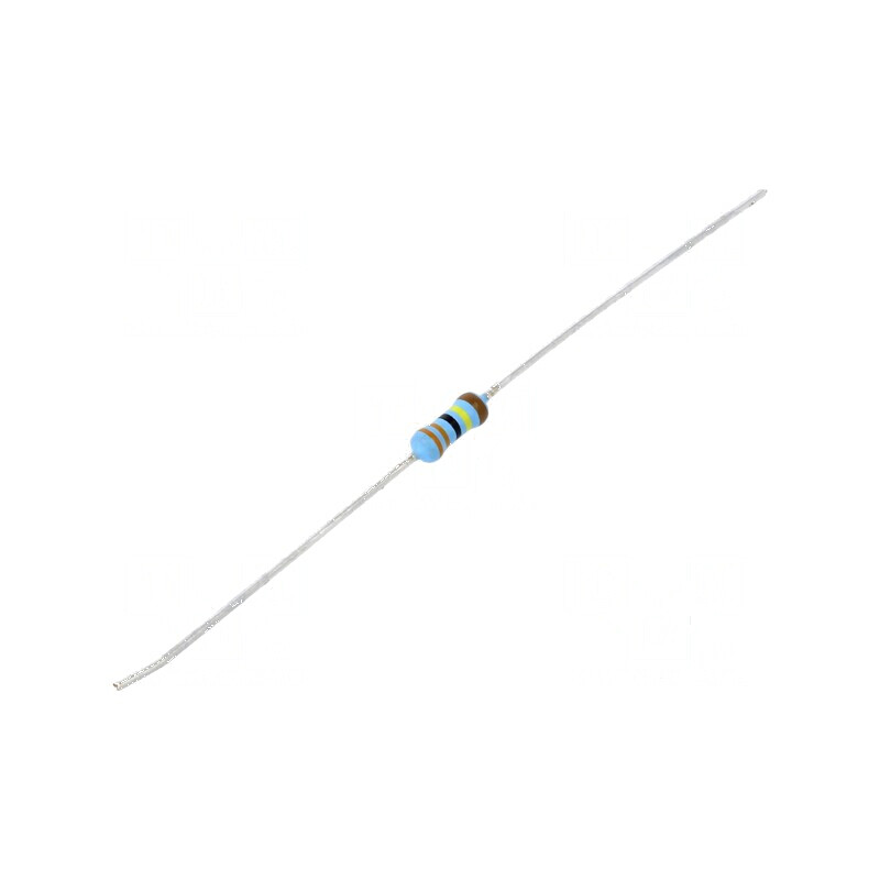 Rezistor thin film THT 3,3MΩ 600mW ±1% Ø2,5x6,5mm 50ppm/°C | Electronic-mag.ro | Componente Electronice