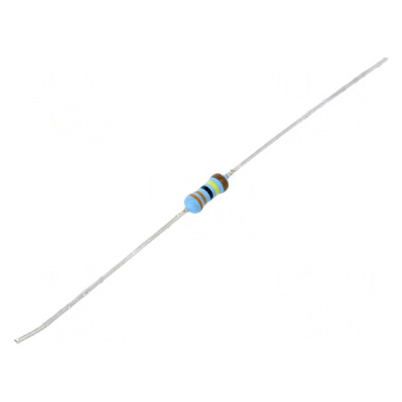 Rezistor thin film THT 3,3MΩ 600mW ±1% Ø2,5x6,5mm 50ppm/°C | Electronic-mag.ro | Componente Electronice