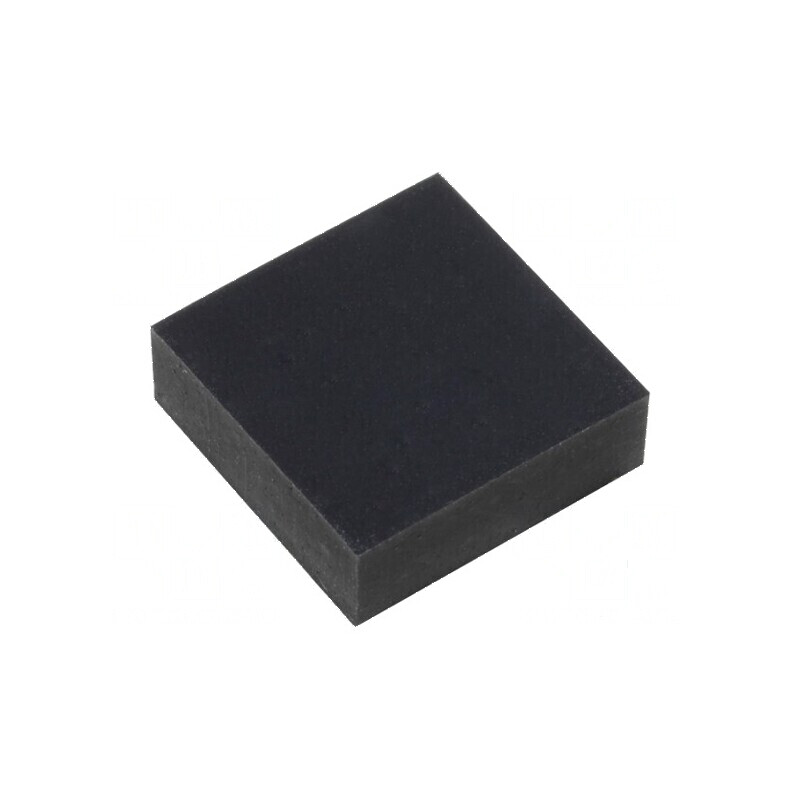 Picioruş autoadeziv negru din gumă 10mm x 10mm x 3,5mm | Electronic-mag.ro | Componente Electronice