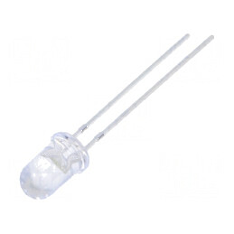 LED 5mm Alb Rece 23500-33000mcd 15° Convex | Electronic-mag.ro | Componente Electronice