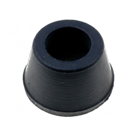 Picioruş negru din gumă 11,5mm x 8,7mm x 5,6mm x 7,4mm | Electronic-mag.ro | Componente Electronice