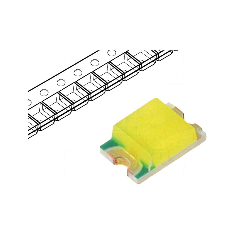 LED SMD 0805 Alb Rece 1000-1400mcd 6500K 120° 20mA | Electronic-mag.ro | Componente Electronice