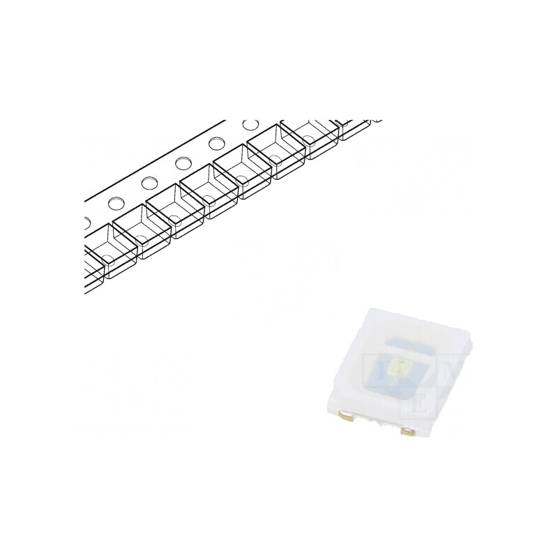 LED SMD 2835 PLCC2 Verde 30-50lm 2,8x3,5x0,8mm 120° 2,8-3,5V | Electronic-mag.ro | Componente Electronice