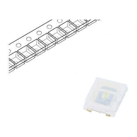 LED SMD 2835 PLCC2 Verde 30-50lm 2,8x3,5x0,8mm 120° 2,8-3,5V | Electronic-mag.ro | Componente Electronice