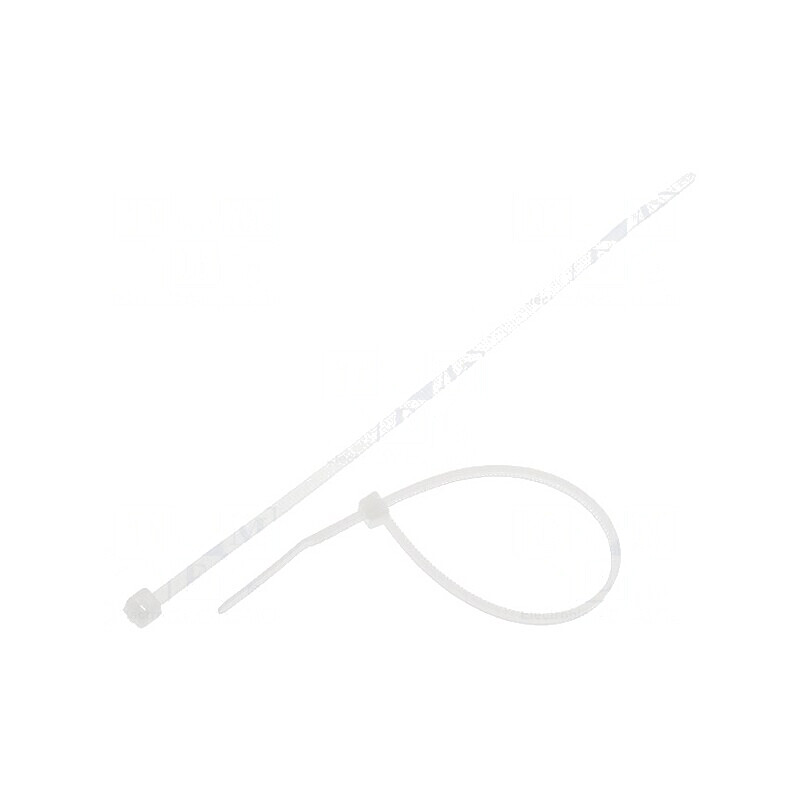 Colier de strângere poliamidă 140mm 2,5mm 80N naturală | Electronic-mag.ro | Componente Electronice