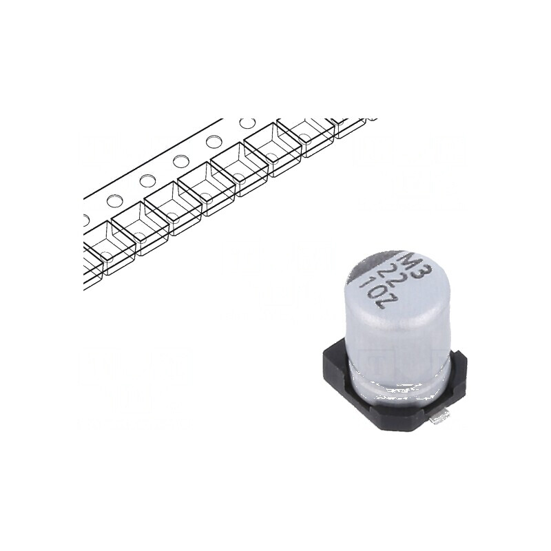 Condensator electrolitic SMD 22uF 10V 4x5,7mm low ESR | Electronic-mag.ro | Componente Electronice Condensator electrolitic SMD 22uF 10V 4x5,7mm low ESR | Electronic-mag.ro | Componente Electronice