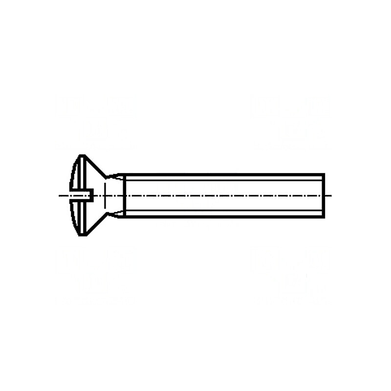 Şurub M2,5x8 îngropat crestat 0,6mm DIN 964A | Electronic-mag.ro | Componente Electronice