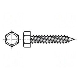 Şurub 4,8x16 Hexagonal Oţel Călit Zincat ISO 1479 | Electronic-mag.ro | Componente Electronice