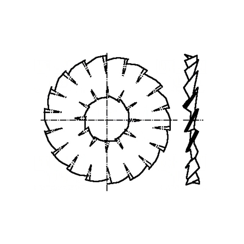 Şaibă dinţată M4 D15,6mm | Electronic-mag.ro | Componente Electronice