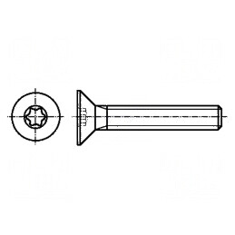 Şurub M3x6 Torx TX10 Cap îngropat ISO 14581 | Electronic-mag.ro | Componente Electronice