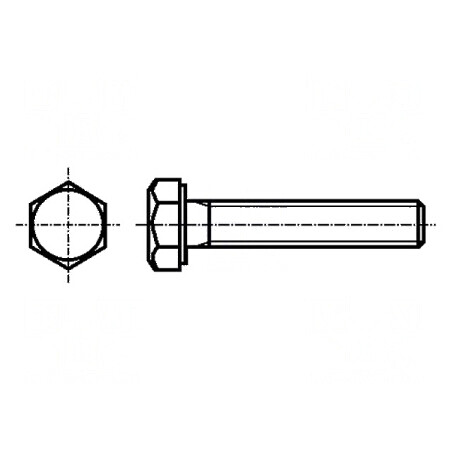 Şurub M5x8 0,8 Hexagonal Oţel Zincat DIN 933 ISO 4017 | Electronic-mag.ro | Componente Electronice