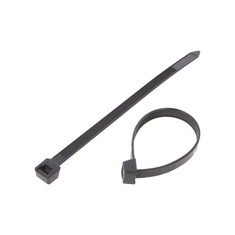 Colier de strângere poliamidă 150mm 550N negru | Electronic-mag.ro | Componente Electronice