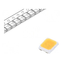 Banda LED SMD 2835 alb cald 56lm 3000K 150mA 500mW | Electronic-mag.ro | Componente Electronice