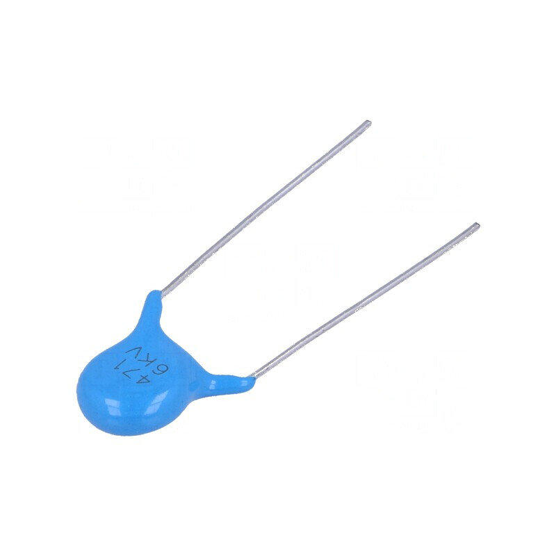Condensator ceramic 470pF 6kV Y5P ±10% THT | Electronic-mag.ro | Componente Electronice