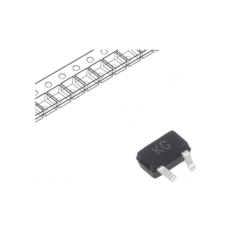 Tranzistor N-MOSFET 30V 1,1A SOT323 ESD | Electronic-mag.ro | Componente Electronice