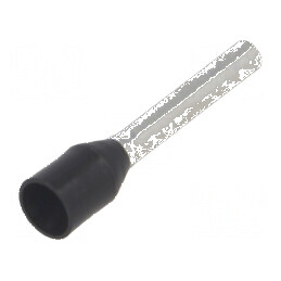 Vârf tub de capăt izolată cupru 1,5mm² 12mm cositorit negru | Electronic-mag.ro | Componente Electronice