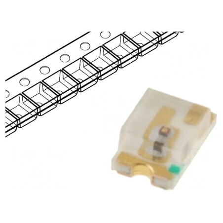 LED SMD 0805 roșie 25-45mcd 130° 20mA 624nm | Electronic-mag.ro | Componente Electronice
