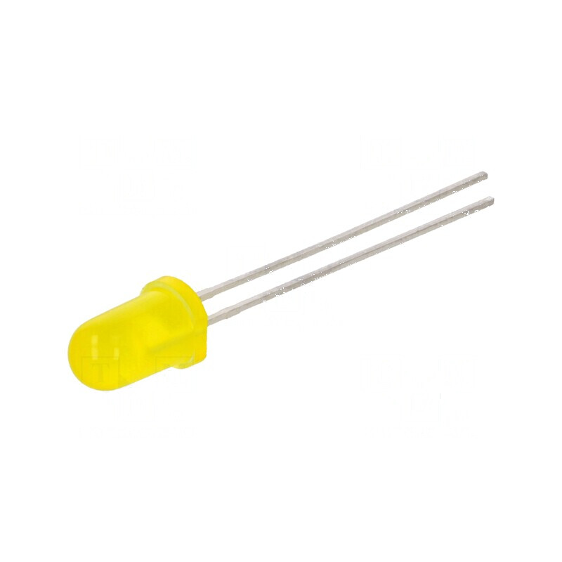 LED 5mm galben 140-380mcd 50° convex | Electronic-mag.ro | Componente Electronice