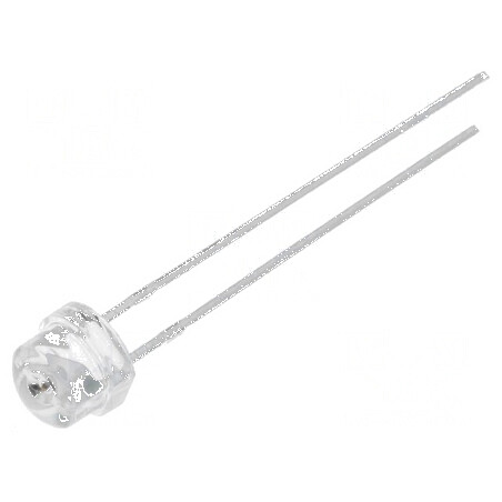 LED 4,8mm roșie 750mcd 100° convex | Electronic-mag.ro | Componente Electronice