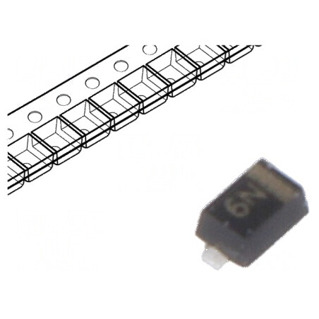 Diodă TVS 180W 6,2V 10A Unidirecţională SOD523 ESD | Electronic-mag.ro | Componente Electronice
