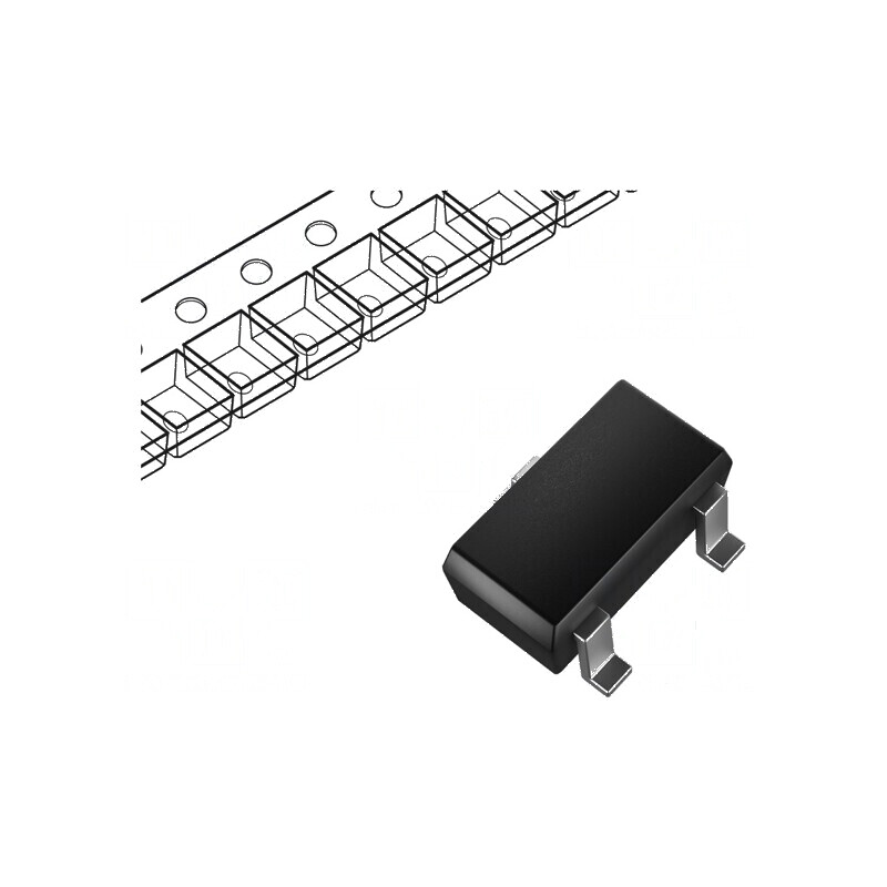 Tranzistor N-MOSFET 30V 0,154A 0,3W SC75 | Electronic-mag.ro | Componente Electronice