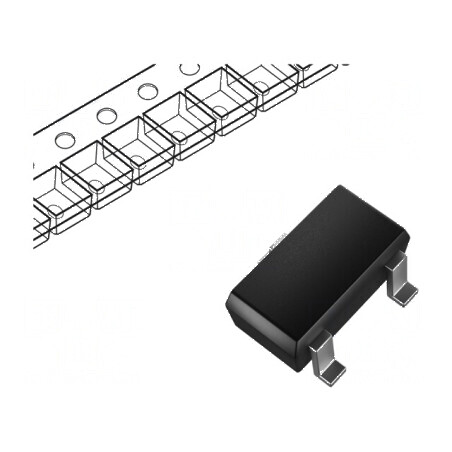 Tranzistor N-MOSFET 30V 0,154A 0,3W SC75 | Electronic-mag.ro | Componente Electronice