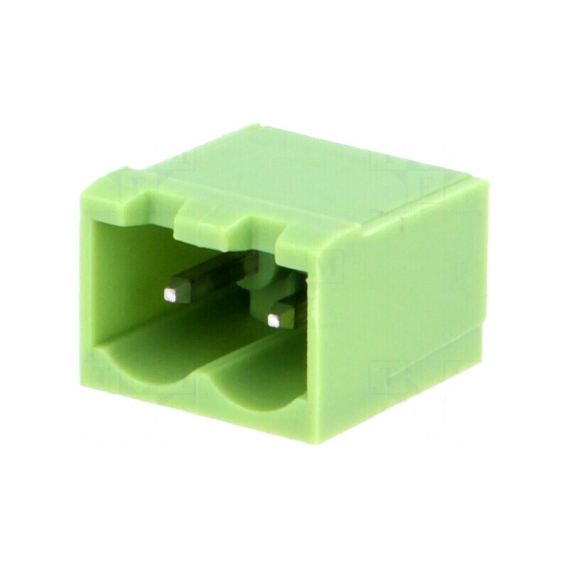 Regletă de conexiuni deconectabilă 5mm, 2 piste, tată | Electronic-mag.ro | Componente Electronice