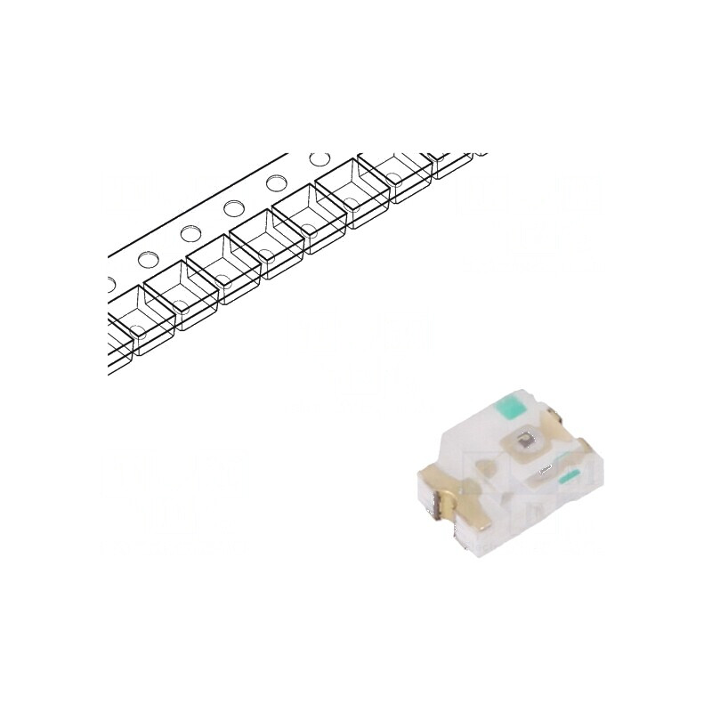 LED SMD 0805 galben-verde 12-17mcd 2x1,25x1mm 140° 20mA 60mW | Electronic-mag.ro | Componente Electronice