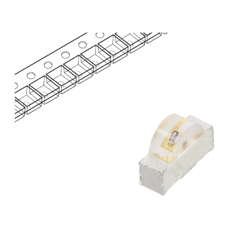 LED SMD 3020 roșie 19-47mcd 120° 20mA 624nm | Electronic-mag.ro | Componente Electronice