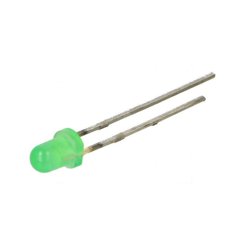 LED 3mm galben-verde 63-100mcd 45° convex | Electronic-mag.ro | Componente Electronice