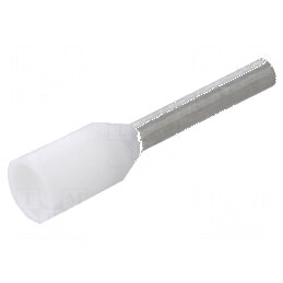 Vârf tub de capăt izolată cupru 0,5mm² 8mm cositorit crimpat | Electronic-mag.ro | Componente Electronice