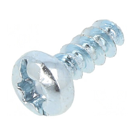 Şurub pentru plastic 3x8 cu cap rotund crestat Torx TX10 0,8mm | Electronic-mag.ro | Componente Electronice