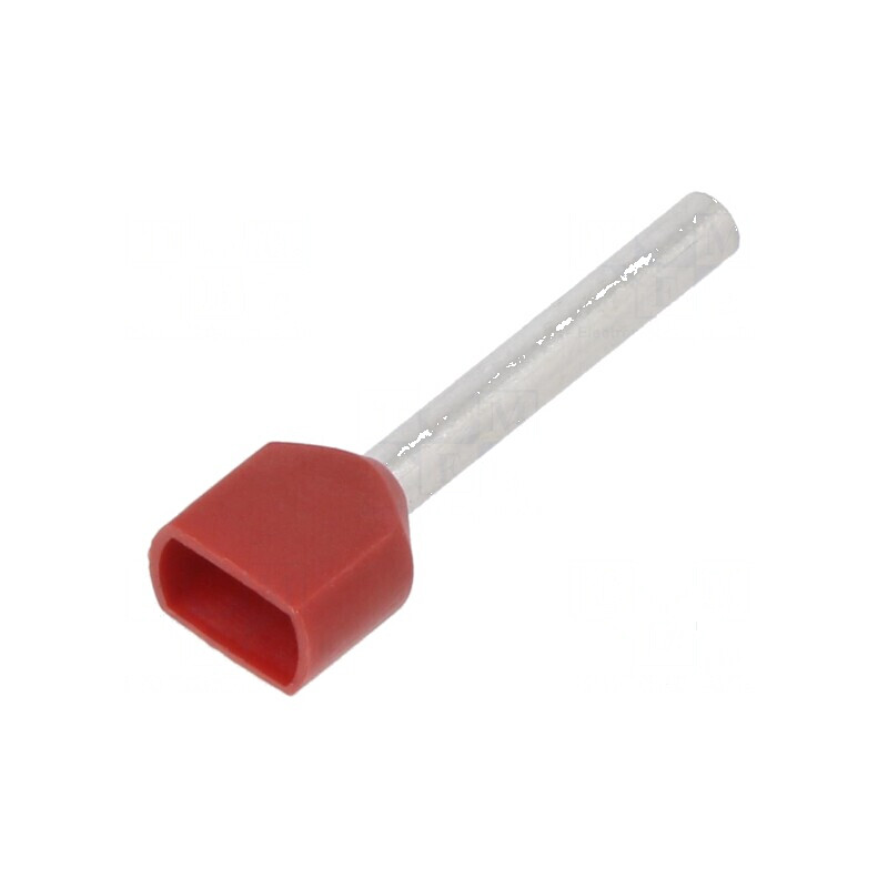 Vârf tub capăt izolată dublă cupru 1,5mm2 18mm cositorit | Electronic-mag.ro | Componente Electronice