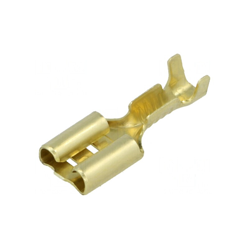 Terminal plat 6,3mm mamă 0,5-1mm² crimpat pe cablu | Electronic-mag.ro | Componente Electronice