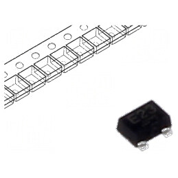 Tranzistor NPN bipolar BRT 50V 0,1A 150mW SOT723 R1 4,7kΩ | Electronic-mag.ro | Componente Electronice