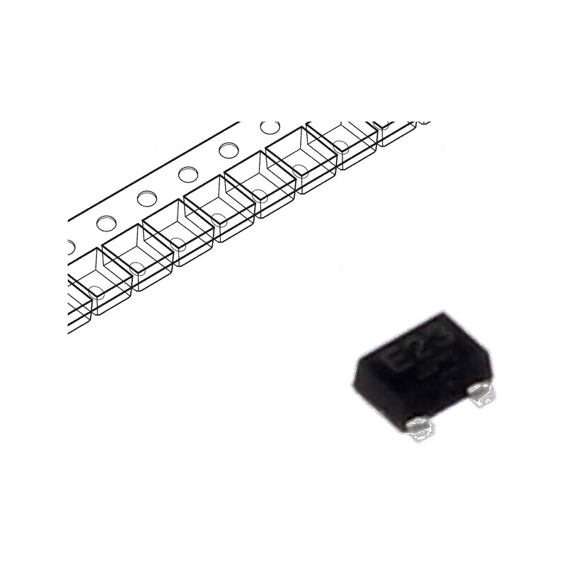 Tranzistor NPN bipolar BRT 50V 0,1A 150mW SOT723 R1 4,7kΩ | Electronic-mag.ro | Componente Electronice