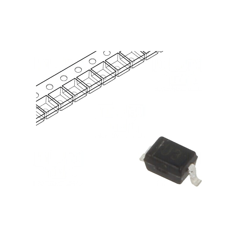 Diodă TVS 6V 5A 0,25W SOD323 pentru protecție ESD - 1 rolă, bandă | Electronic-mag.ro | Componente Electronice