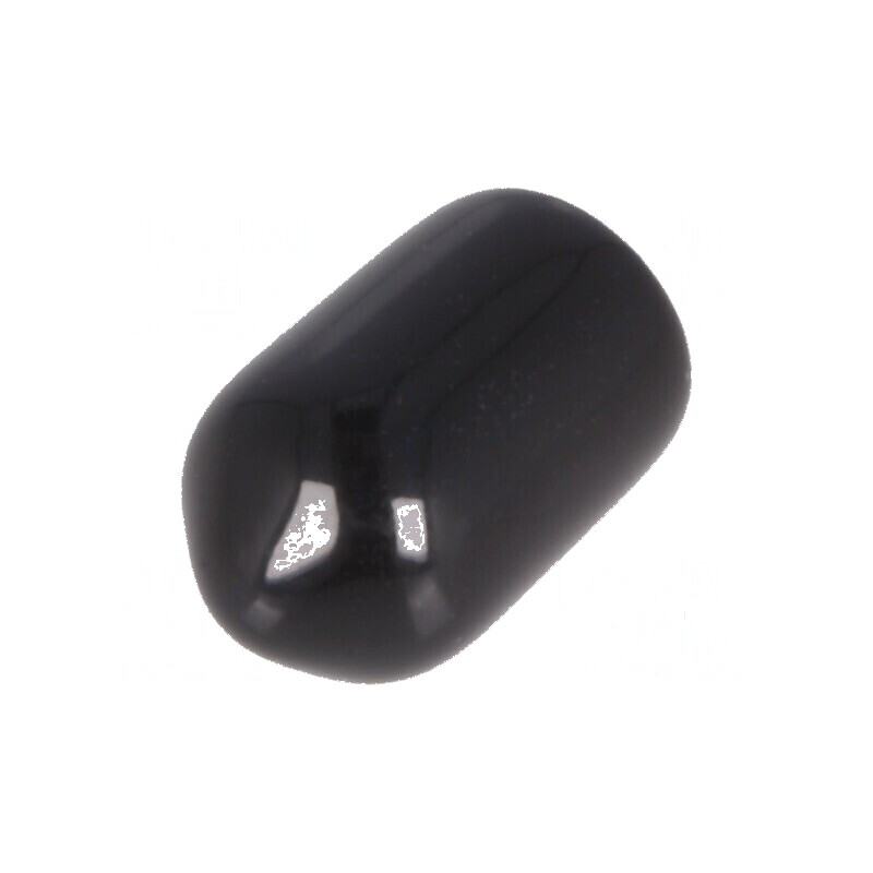 Cap de protecție Corp neagră 4,8mm PVC Soft 9mm | Electronic-mag.ro | Componente Electronice