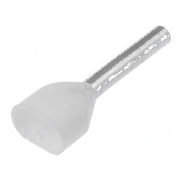 Vârf tub de capăt dublă izolat cupru 0,5mm² 10mm cositorit | Electronic-mag.ro | Componente Electronice