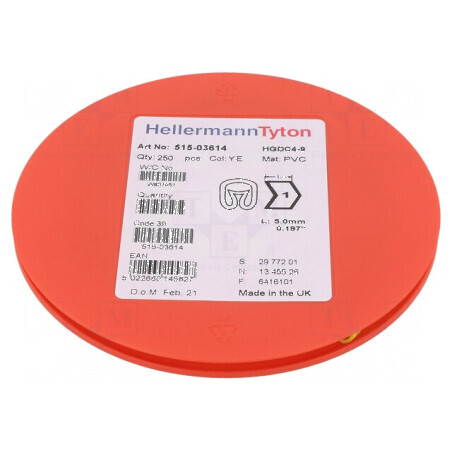 Marker de Marcaj PVC Galben 1-4mm -65÷105°C prin Orificiu | Electronic-mag.ro | Componente Electronice