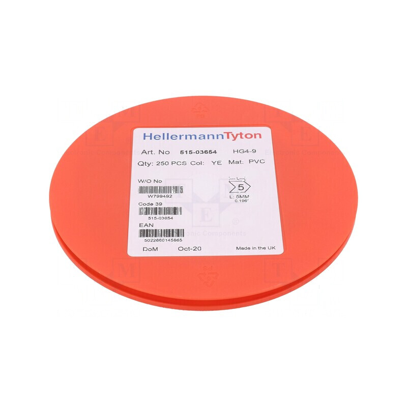 Markere Marcaj PVC Galben 5 4÷9mm -65÷105°C | Electronic-mag.ro | Componente Electronice