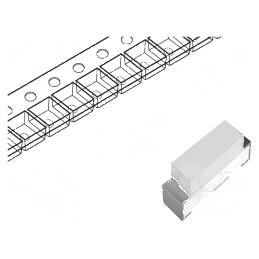 LED SMD 0603 galben 35mcd 1,6x0,8x0,4mm 120° 5mA λd: 589nm | Electronic-mag.ro | Componente Electronice