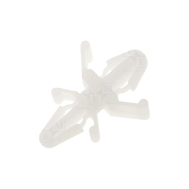 Distanțier PCB poliamidă 4,6mm clichet natural | Electronic-mag.ro | Componente Electronice