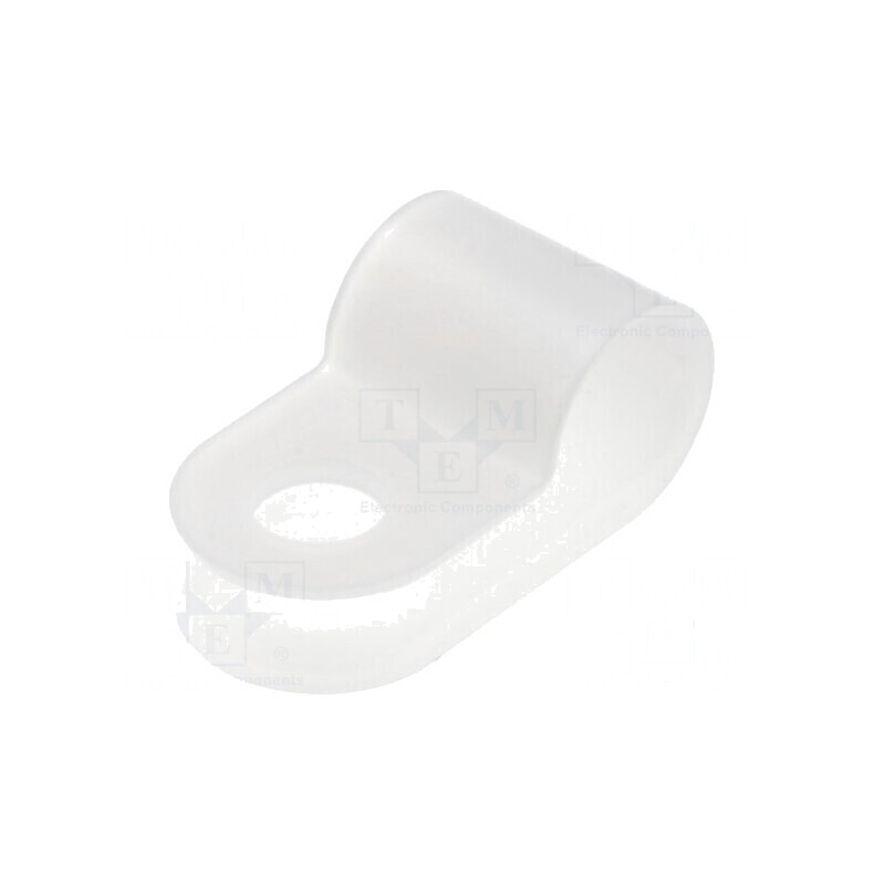 Clipsuri tip P pentru cabluri Ø6,5mm - Natural | Electronic-mag.ro | Componente Electronice