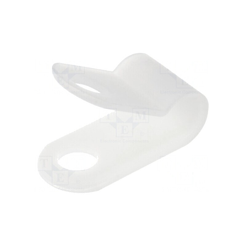 Clipsuri tip P pentru cabluri Øbuclă 4,8mm, natural | Electronic-mag.ro | Componente Electronice